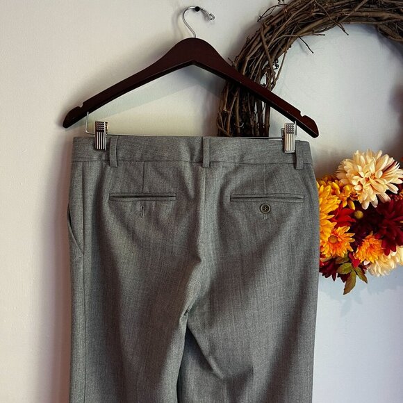Theory Womens Dress Pants Wide Leg Trouser Mid Rise Size 2 Gray Wool Blend - Picture 7 of 13